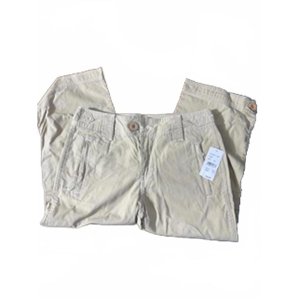 Bay Studio Women's Petite Khaki Chino Capri Pants Size 4P NEW‎